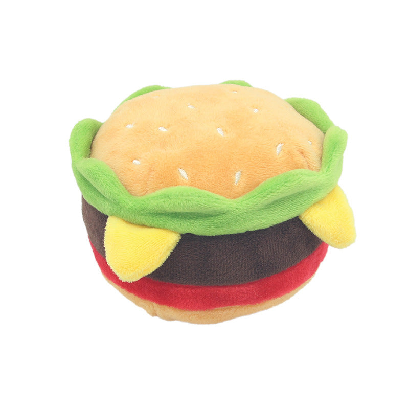 Plush Squeaky Dog Toys – Burger, Fries & Milkshake