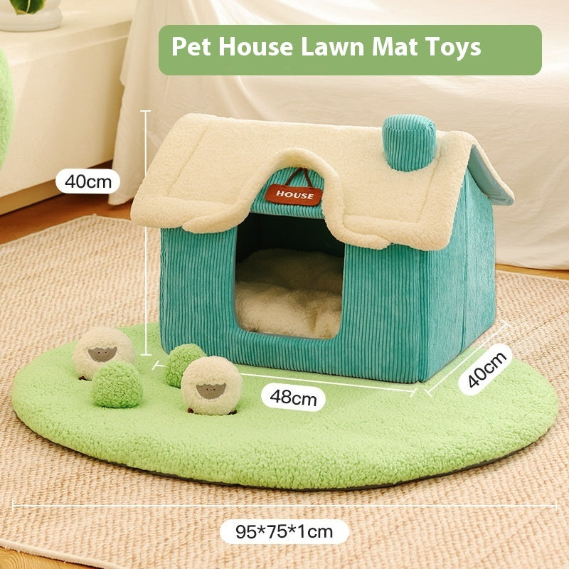 Creative Cartoon Pet Bed – Warm & Cozy