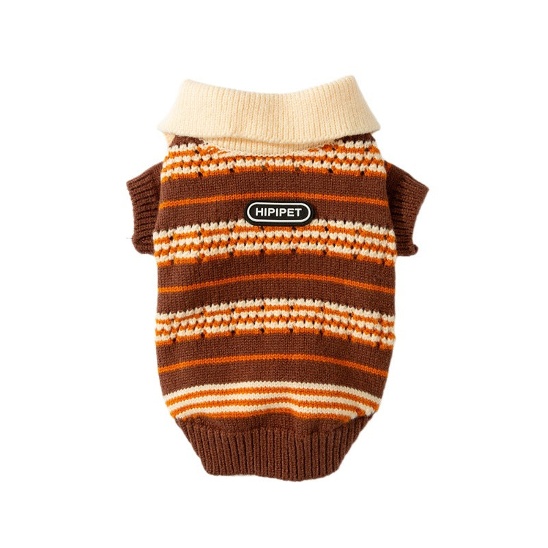 Ultra-Warm Knitted Pet Sweater for Cats & Small Dogs